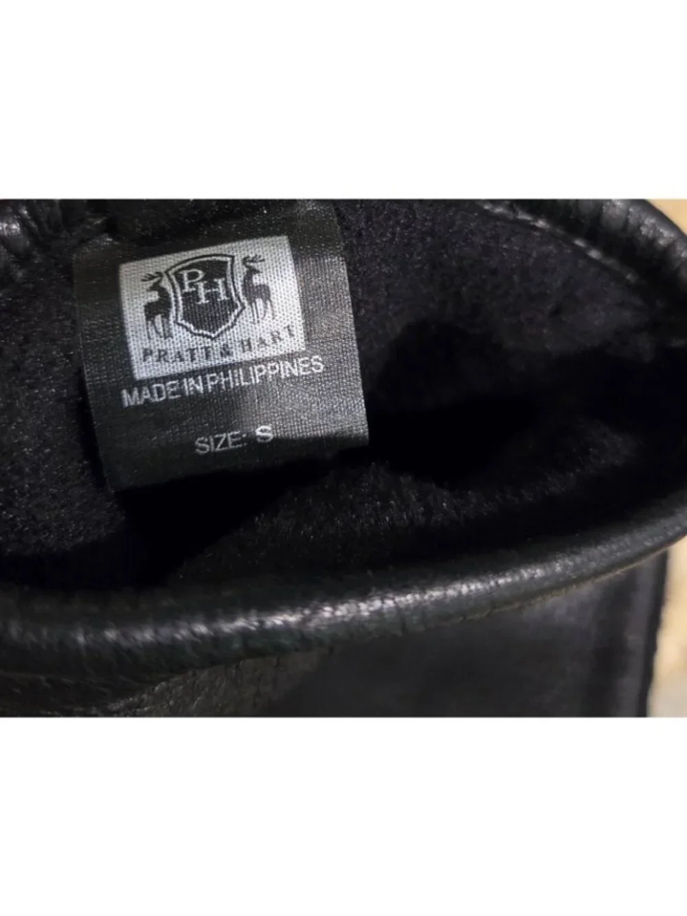 Pratt And Hart  Womens Size S Black Mittons Fleece Lined